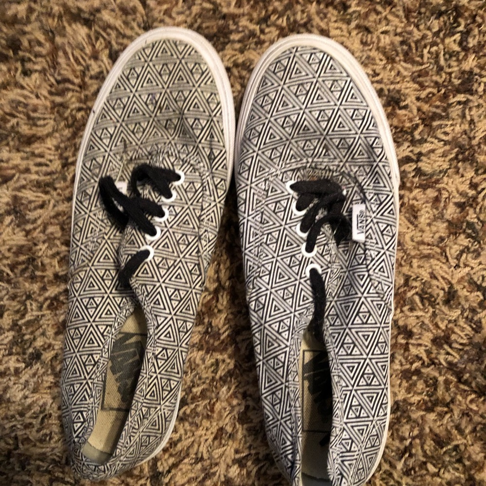 Black and white vans